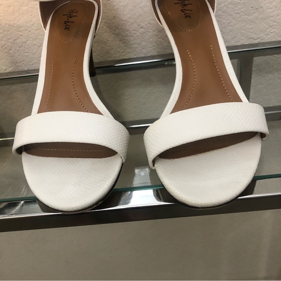Style & Co Paycee White Heels 8M - Picture 2 of 15